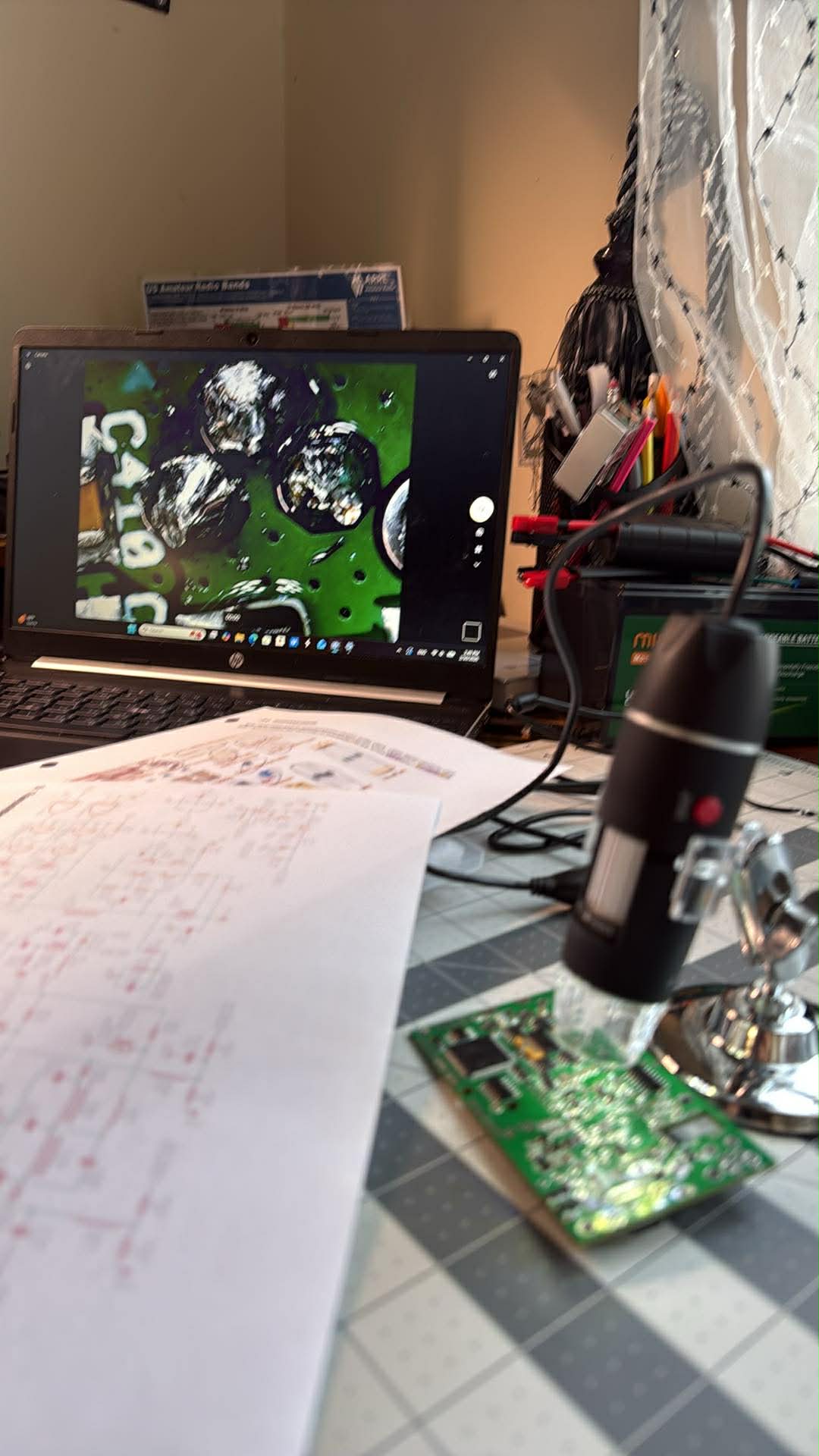 QMX HF transceiver PCB inspection